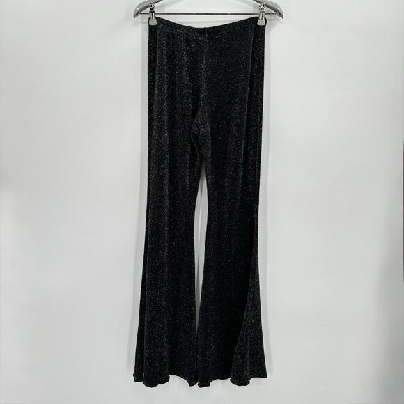 Sleeper Lurex Lounge Suit with Pants in Black Metallic size S Small Matching Set - Picture 16 of 16